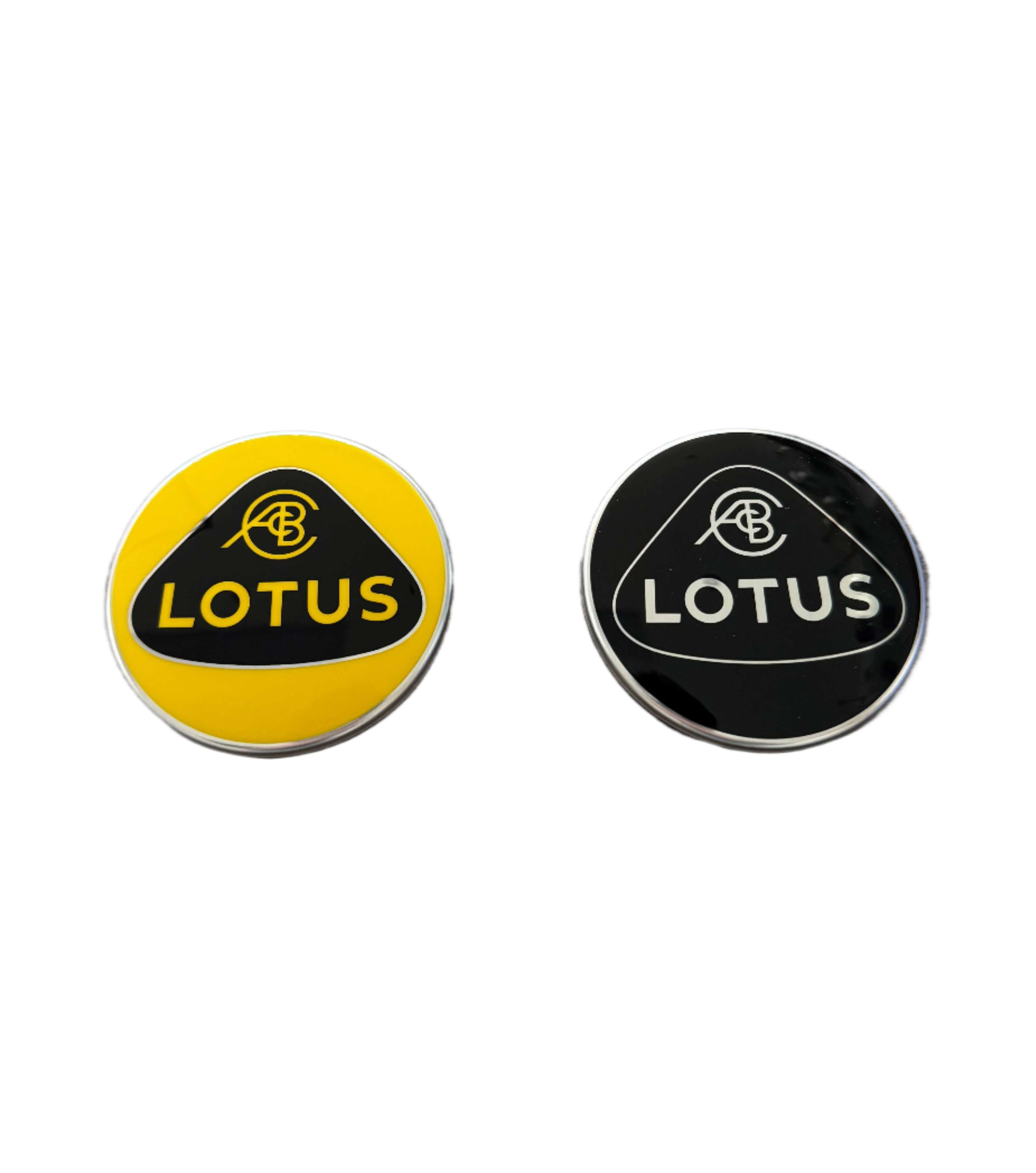 パーツ LOTUS Lotus Wheel Badge nub caps for Emira | black-silver | 6112-003bl